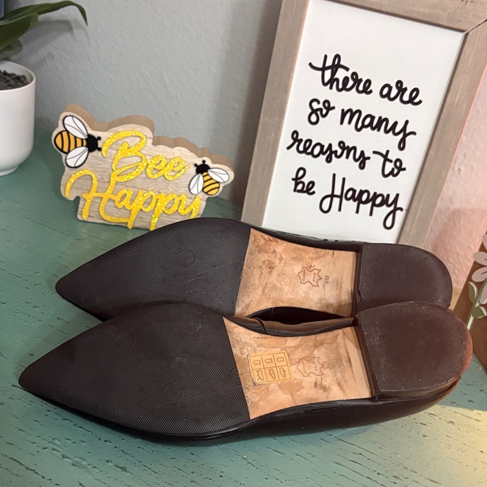 Tory Burch Black Patent Leather Flats - Picture 2 of 4